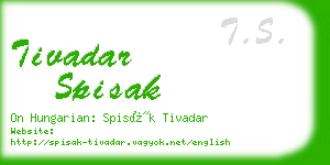 tivadar spisak business card